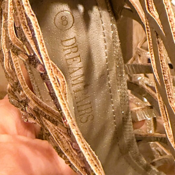 Silver Rhinestone Studded Heels - Picture 4 of 4